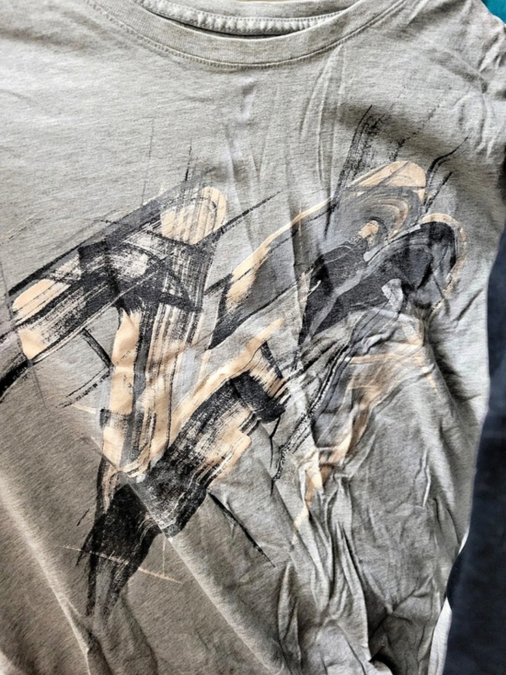 Jordan Men's Graphic T-Shirt XXL Gray & Black